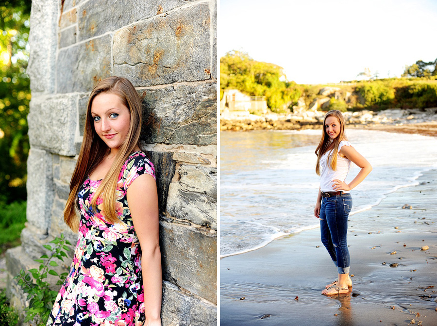 senior photos in cape elizabeth, maine