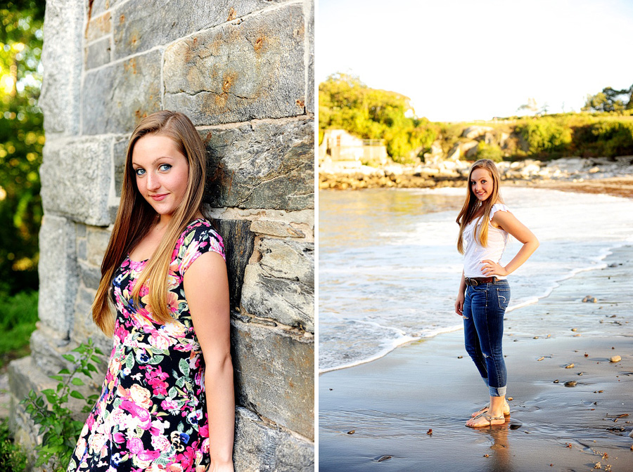 senior photos in cape elizabeth, maine