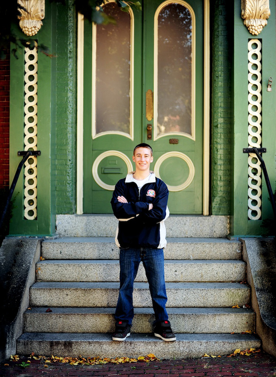 senior photos in downtown portland, maine