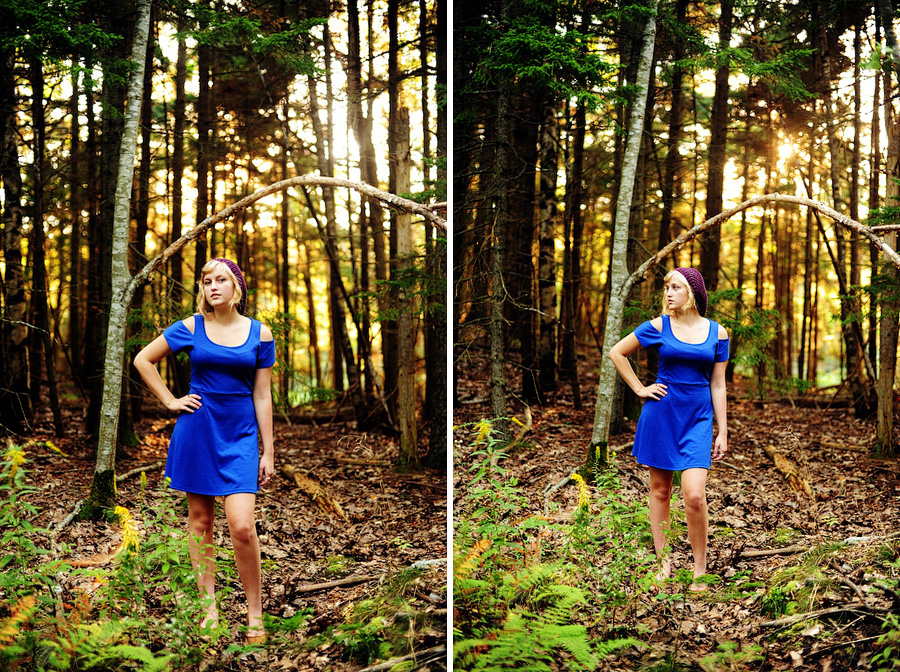 senior photo session in cape elizabeth maine at two lights state park