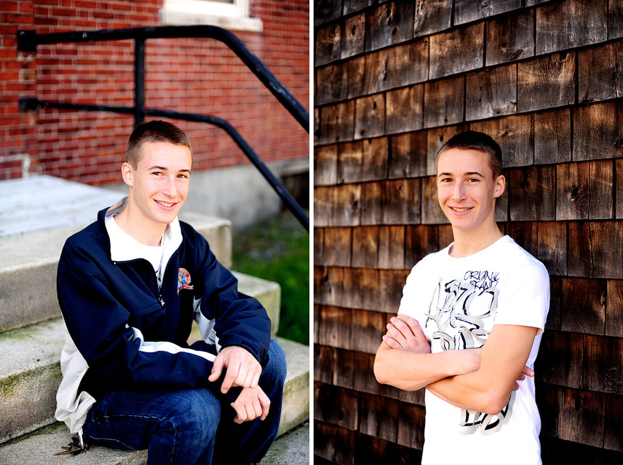 senior portrait session in portland, maine