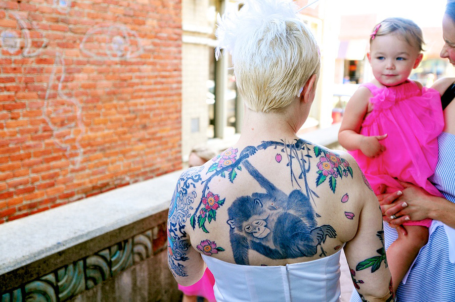 bride with tattoos