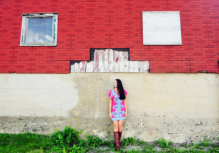 fun senior photos in south portland, maine