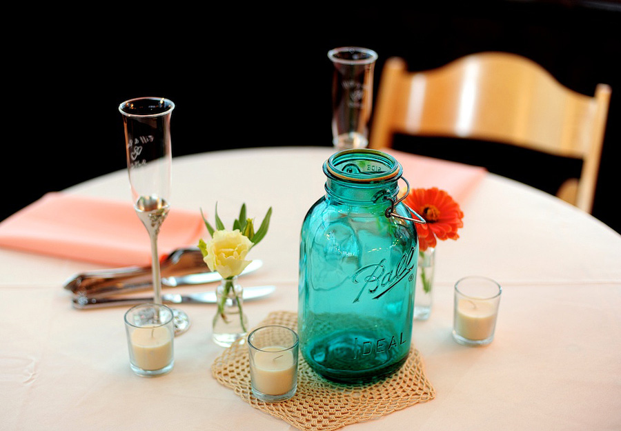 mason jar centerpieces