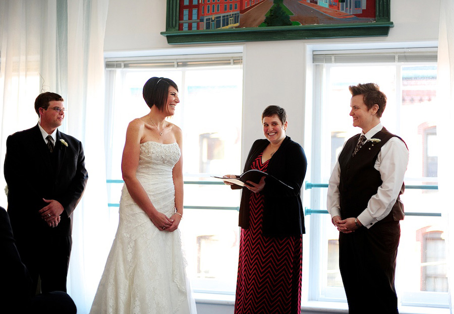 wedding at mariner's church in portland, maine