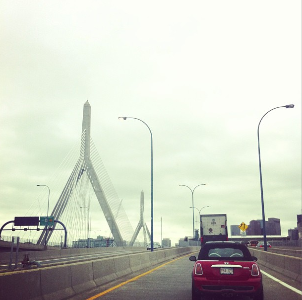 I headed to Boston on Tuesday for an engagement shoot - it rained almost the entire time, but we had fun. :)