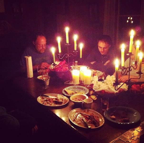 We ate dinner every night by candlelight... so awesome!