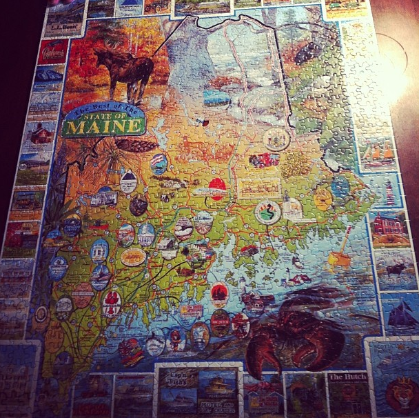 The finished puzzle! Took us less than 24 hours.