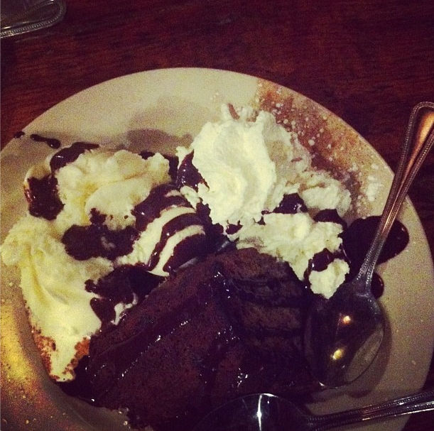 Chocolate chip banana bread sundae from Flatbread!