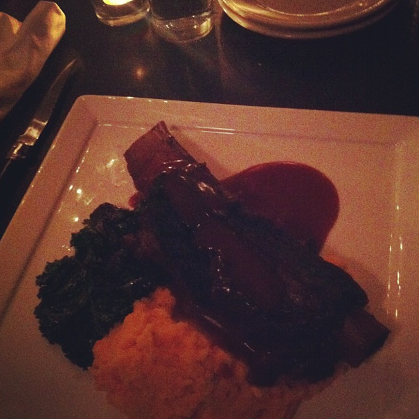 Braised short rib. Nom. :)