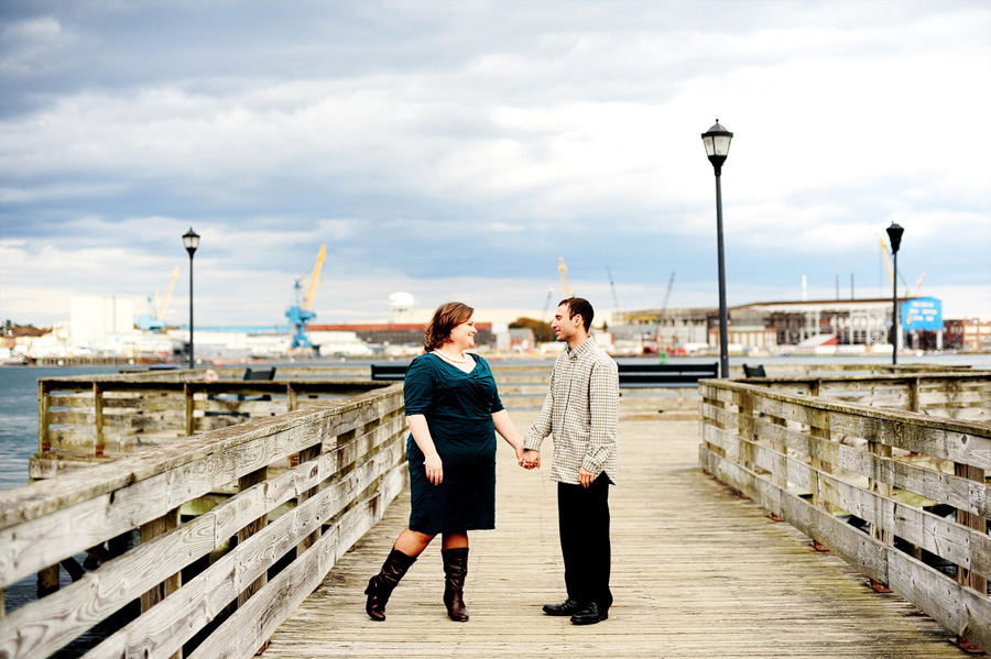 Sara & Chris did their session at Prescott Park on a delightfully dark & stormy day!