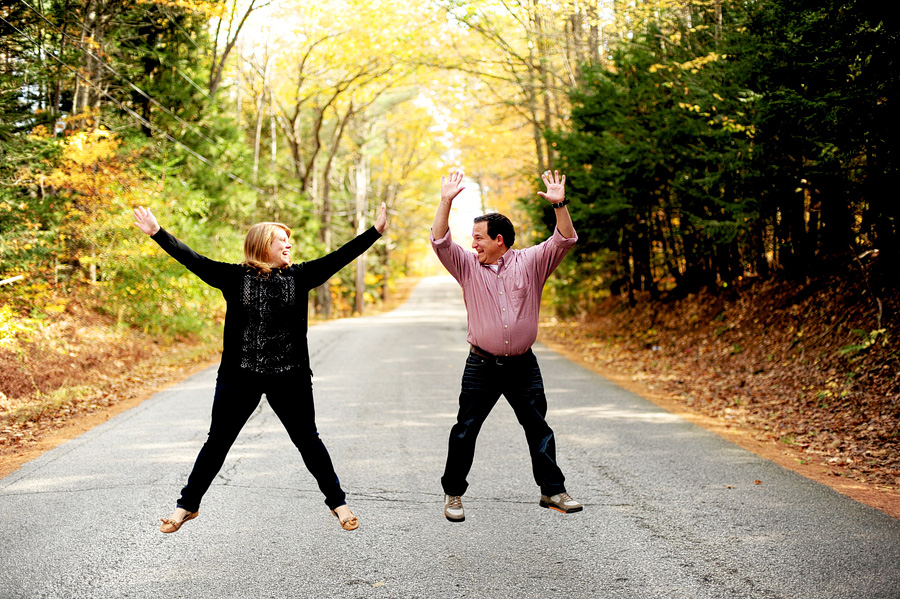 Sarah & Paul did their shoot by Babb's Bridge in Windham, Maine. We goofed off for most of it. :)