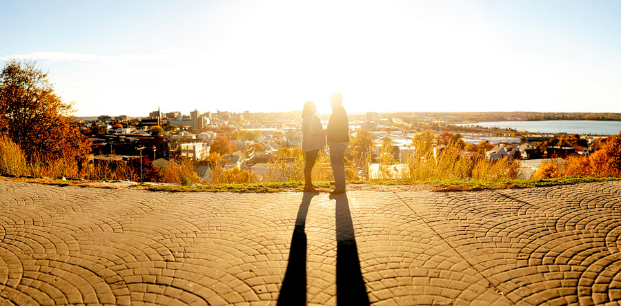 Amy & Dan let me do this awesome panorama shot of them... love the warm light!