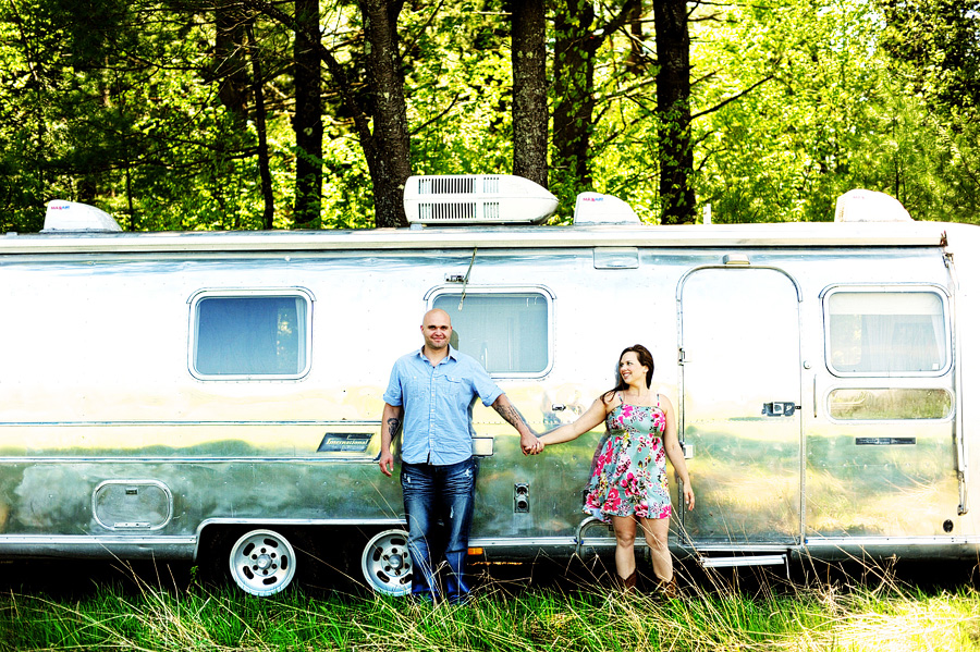 Liz & Rick did their shoot at their home in Belgrade. I was a liiiiittle bit excited when I noticed this Airstream. :)