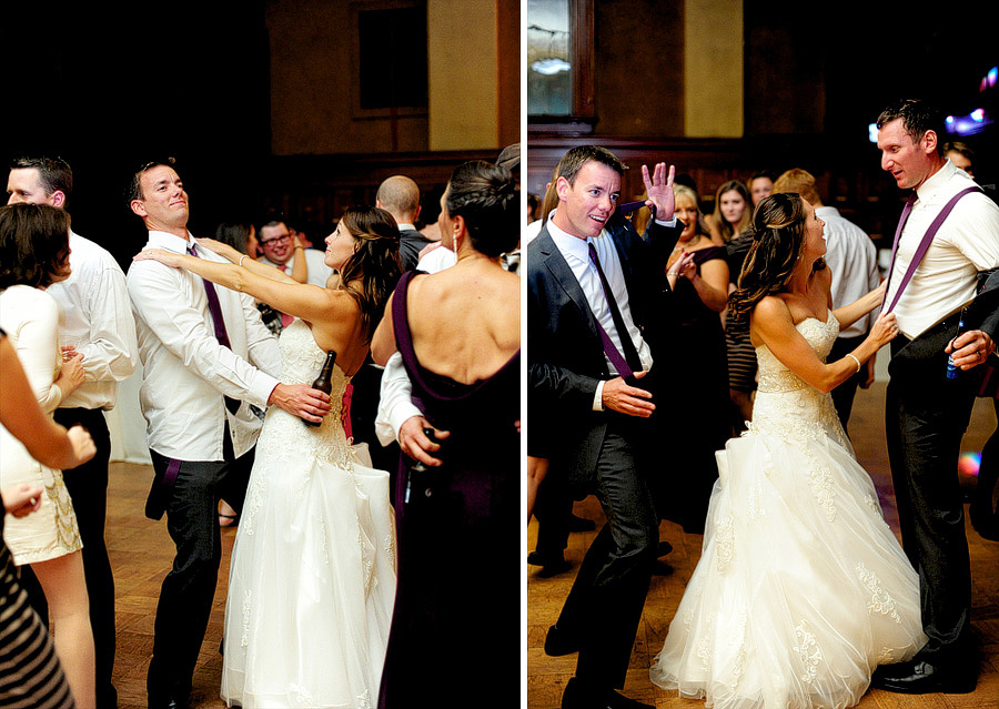 Ashley middle school dancing with their Best Man, and getting crazy with the Best Man AND Justin!