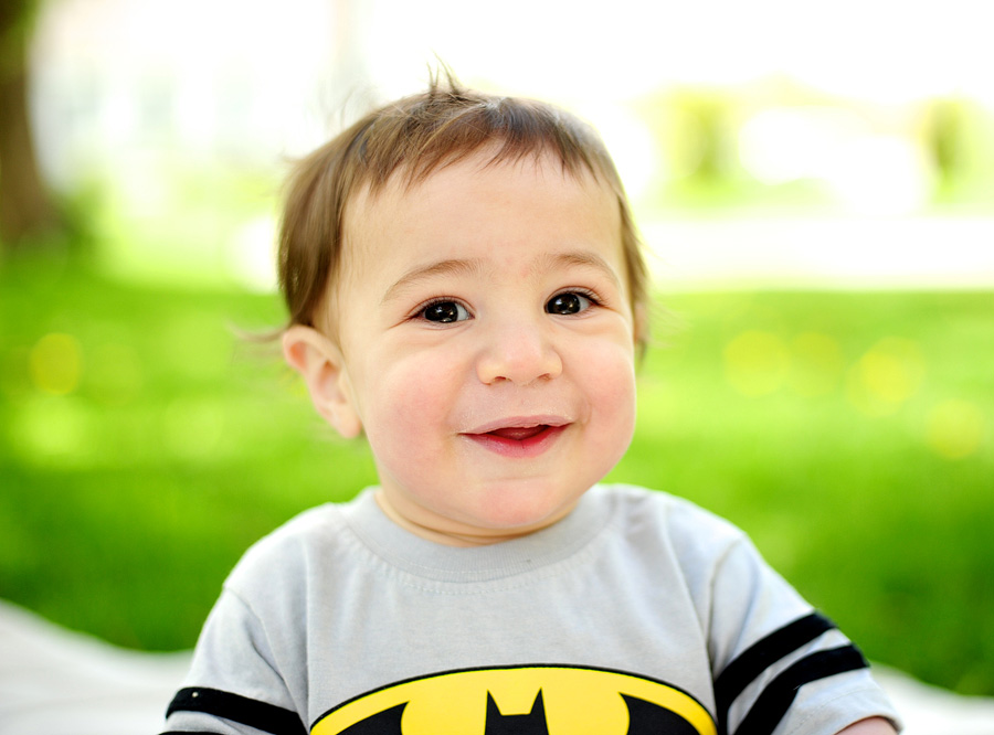 Callum came over for his 9-month photo session - all smiles!