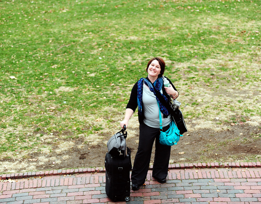 Kim ready to rock at Bobbie & Peter's wedding -- right before we got rained out!