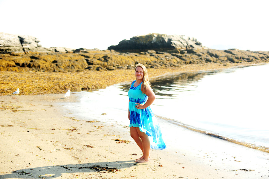 I did Olivia's senior photos at Kettle Cove -- loved the flow of this dress!