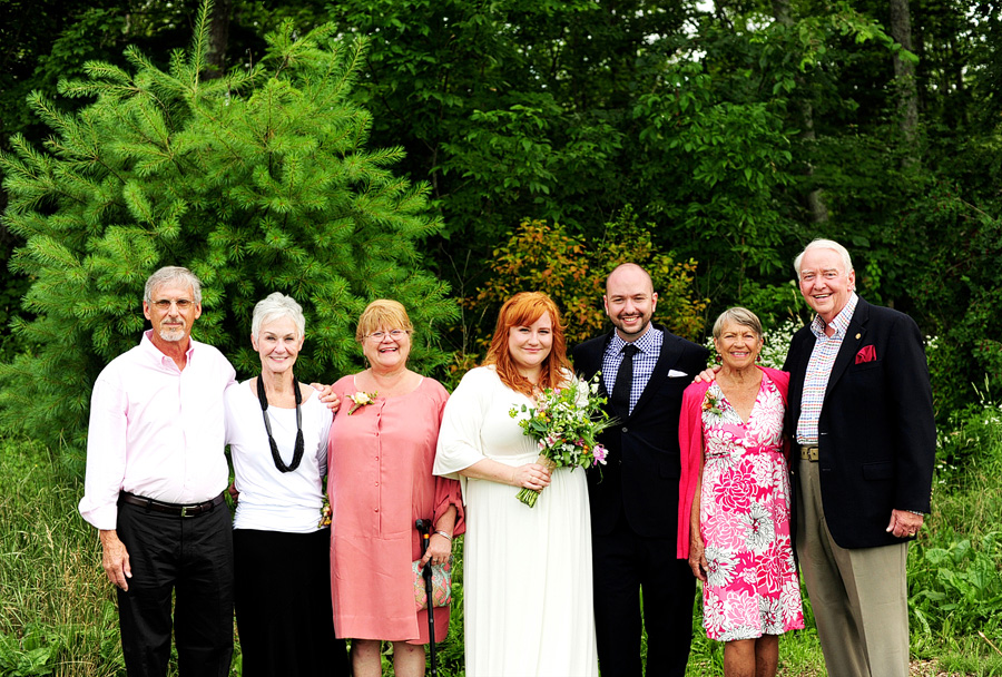 Christina & Jon's formals were sweet & simple.