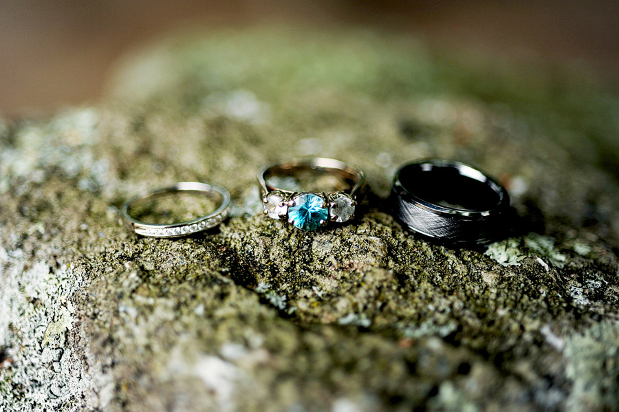 Chelsie & Nick's amazing rings -- I love the stone in Chelsie's engagement ring!