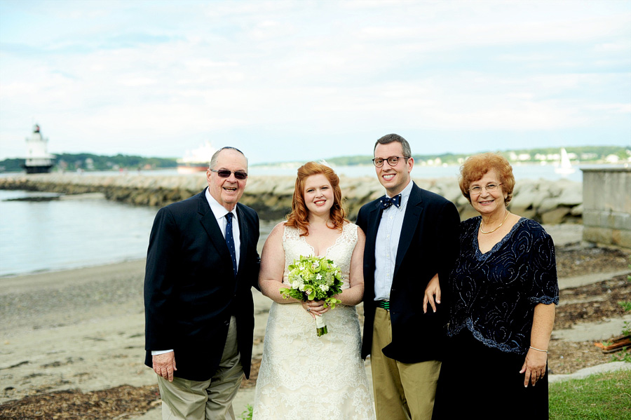 Heather & David's formals had Spring Point Ledge Lighthouse in the background!