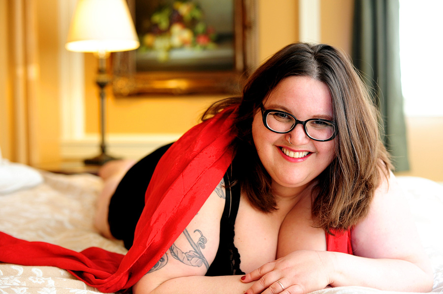 I did Jamie's boudoir session -- LOVE.