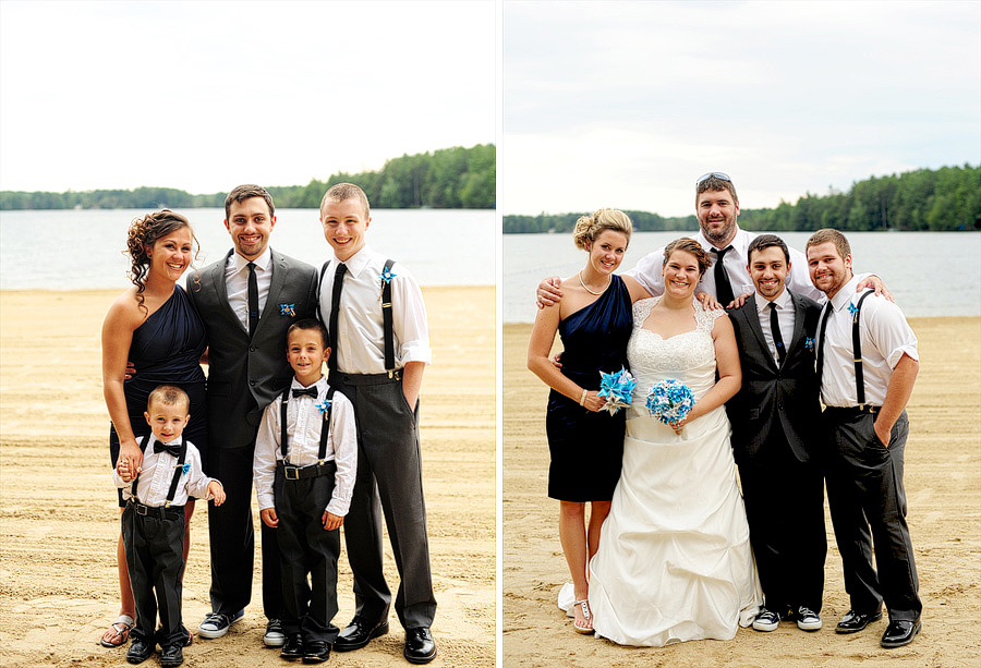 I loved the little beach by Chelsie & Nick's ceremony spot, so we used that for their formals!