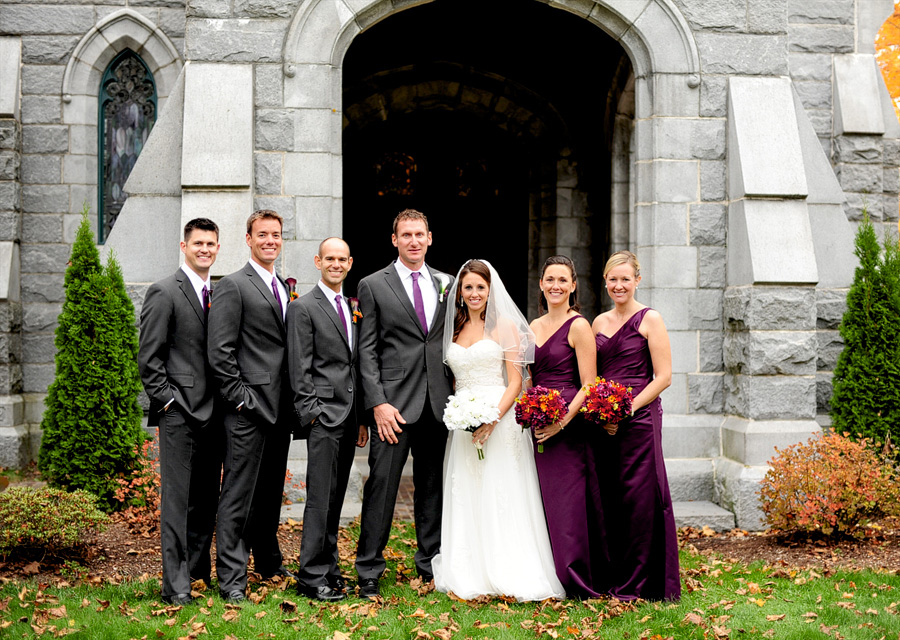 Ashley & Justin's formals took place in front of their chapel, Wilde Memorial Chapel in Portland.