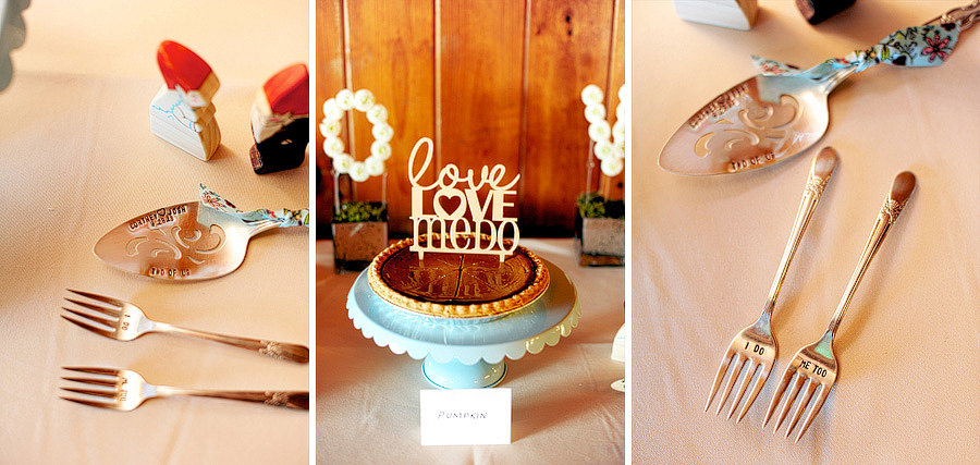 They had the cutest pie server and forks, as well as the pie topper!