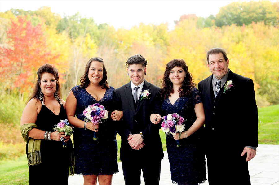 I loved the foliage in Carin & Chris's formals!
