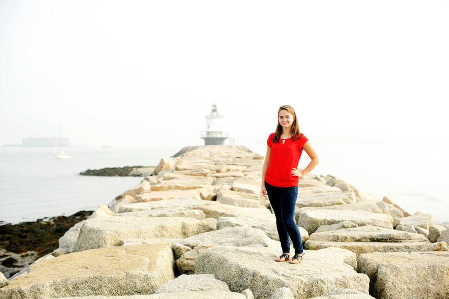 I met Maura at Spring Point Ledge Lighthouse for her senior photos!