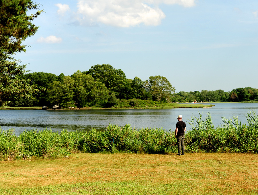 Graham enjoying the view at Keeley & Matt's wedding!