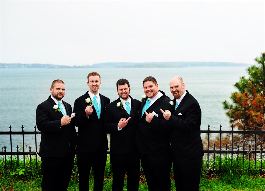Classic shot of Bryan and his groomsmen. ;)