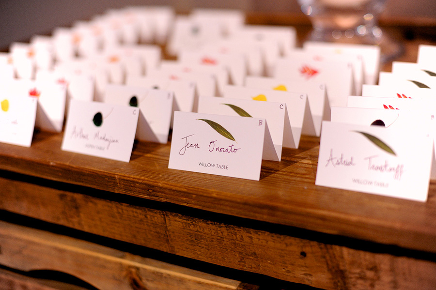 Elizabeth & Bruce's place cards, done by Maple Shoppers on Etsy!