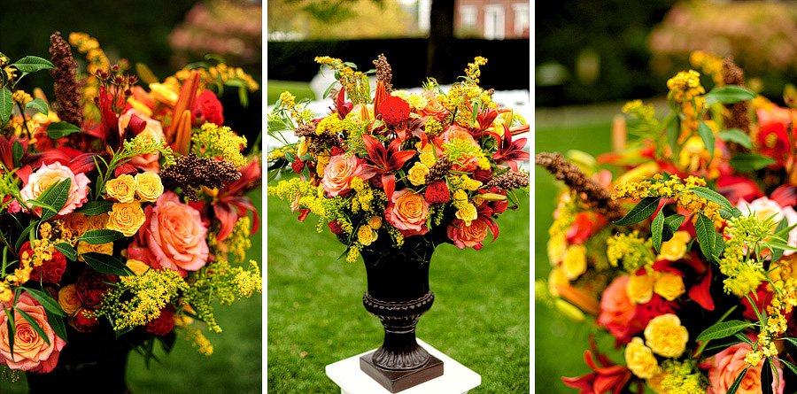 Their incredible ceremony flowers, also done by Ellen Snyder Design!