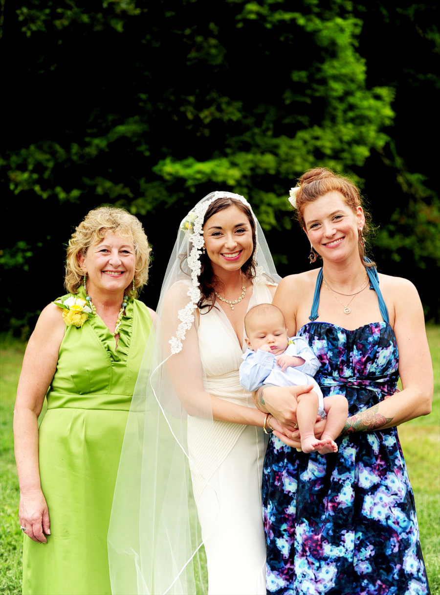 I love generational shots like this -- Althea with her mom, sister, and baby nephew!
