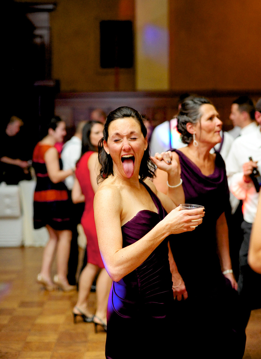 Sister of the bride having a BLAST. :D