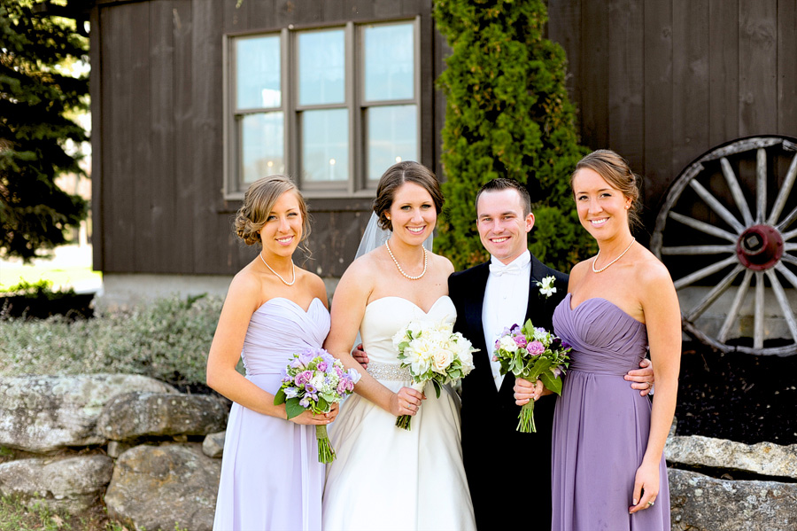 Lindsay & John with her two bridesmaids!