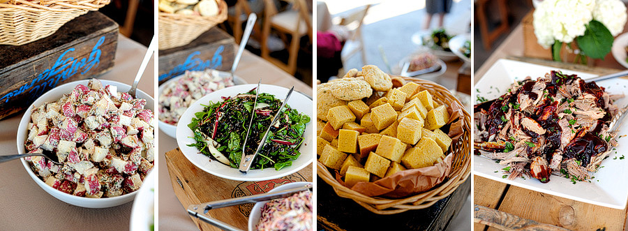 They had the most incredible dinner, with slow-roasted pulled pork, corn bread, and potato salad!