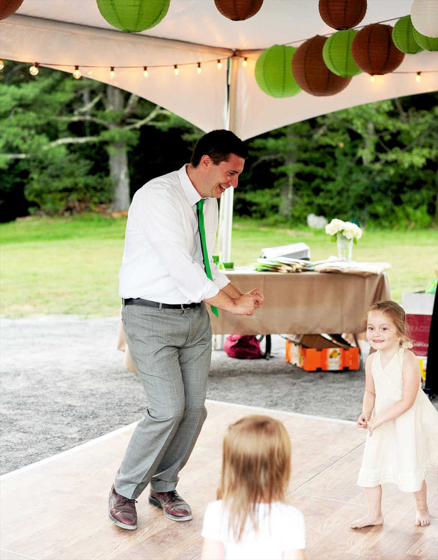 Travis dancing with the kids!