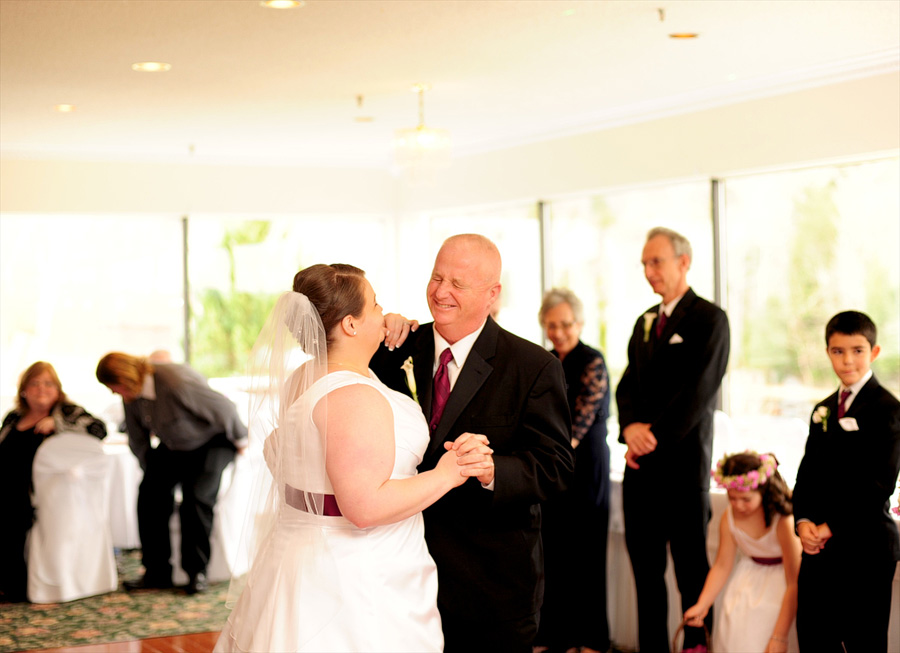 Sara and her dad, who was cracking up. :)