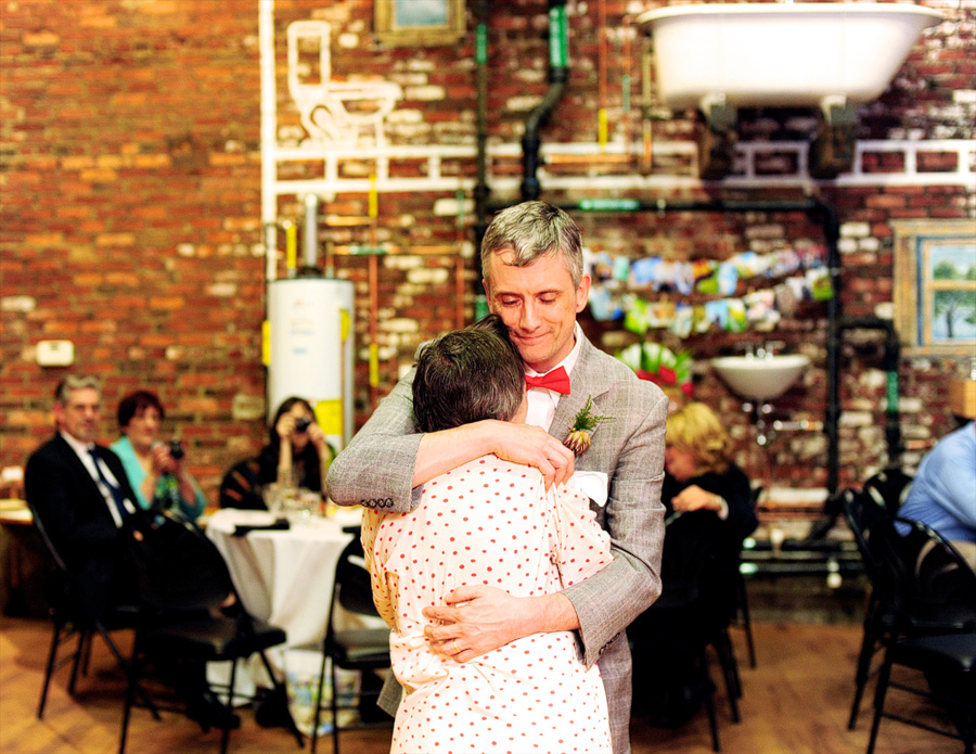 Mike dancing with his mom. :)