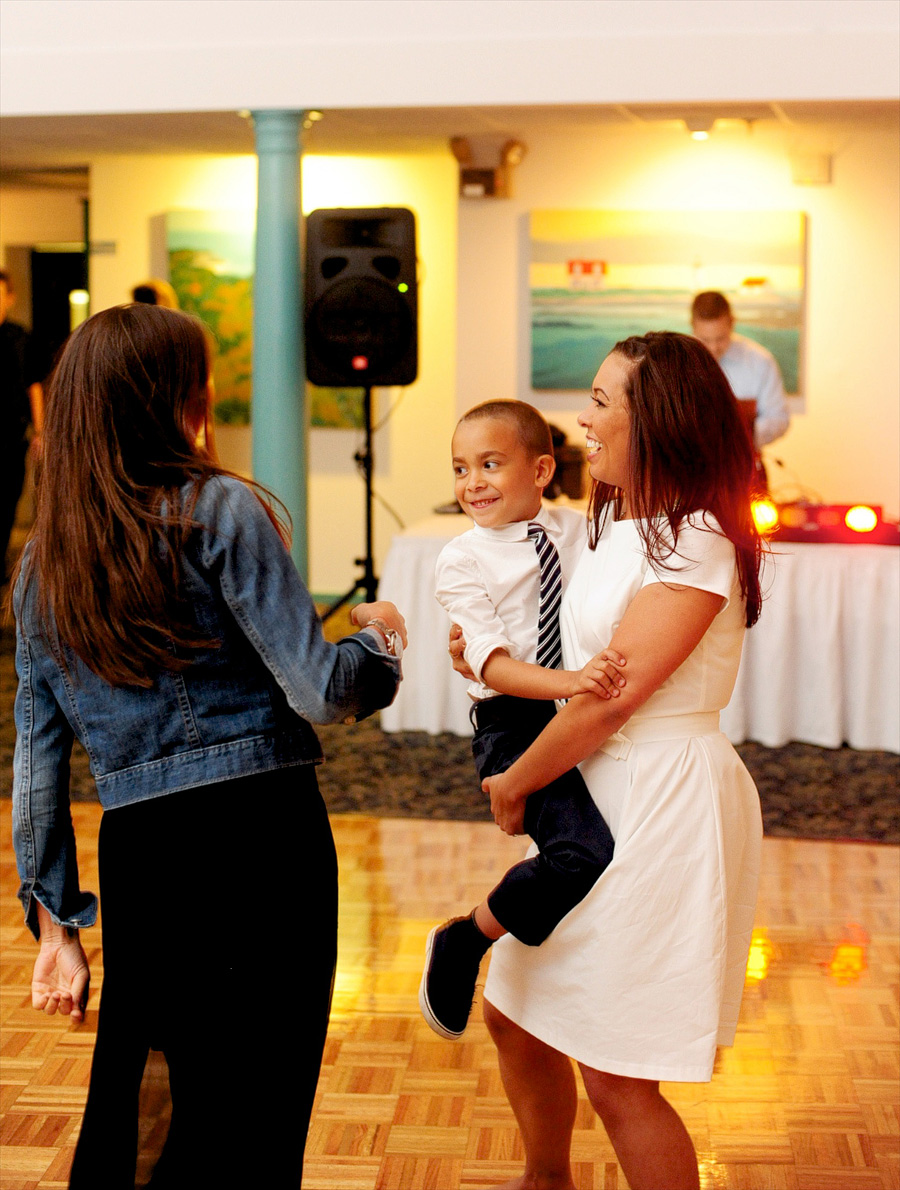 Lisa dancing with her son. :)