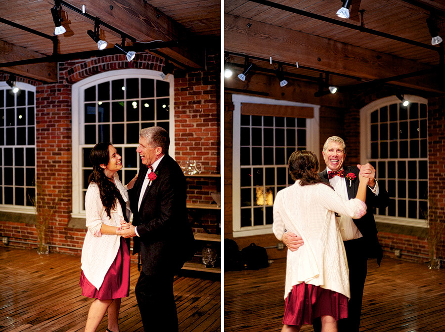 Bruce dancing with his daughter!