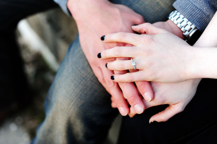 This ring shot is from their engagement session -- I love it!