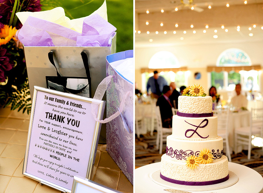They had the sweetest sign at the gift table thanking their guests, and their cake was stunning (from Let Them Eat Cake in Kennebunk, ME).