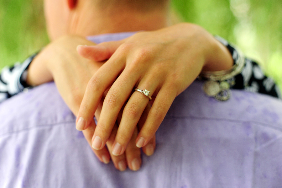 I love this ring shot from Mary & James's engagement session!