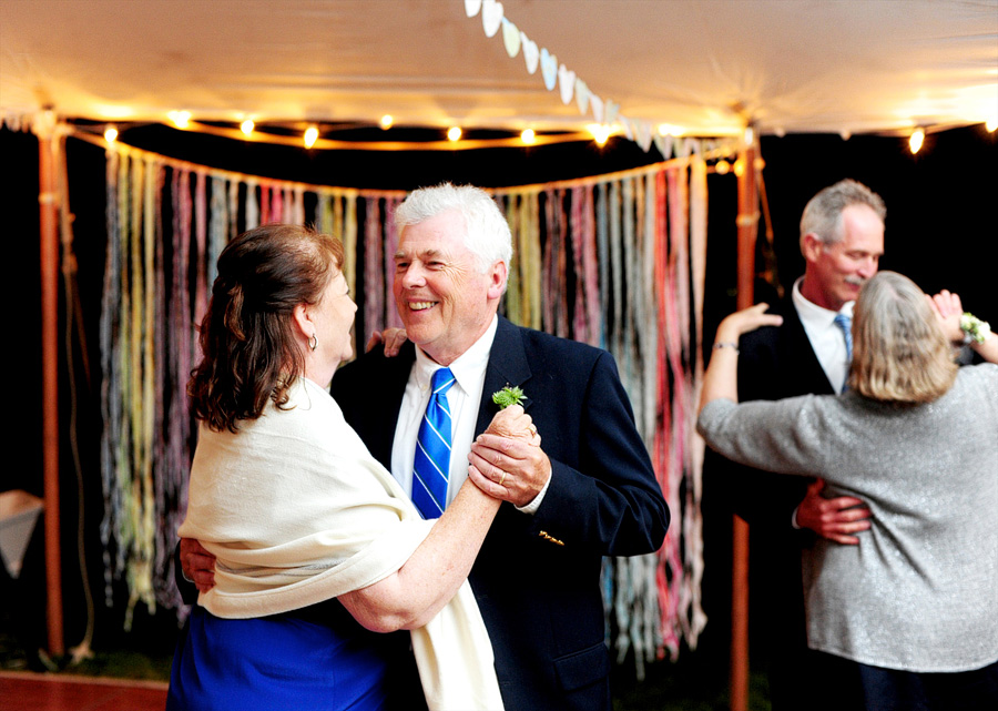 Sarah's parents in the foreground, Colin's parents in the background. :)