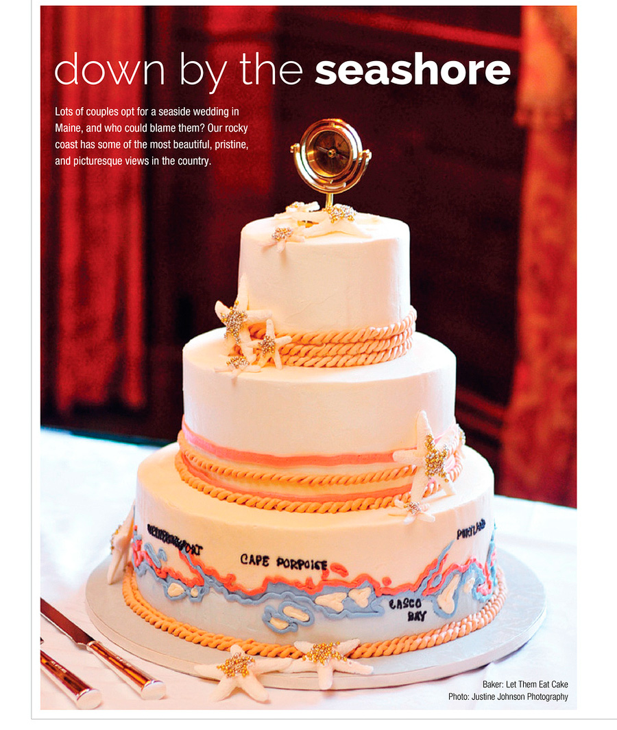 Stephanie & James's incredible Maine-themed cake got its own page!