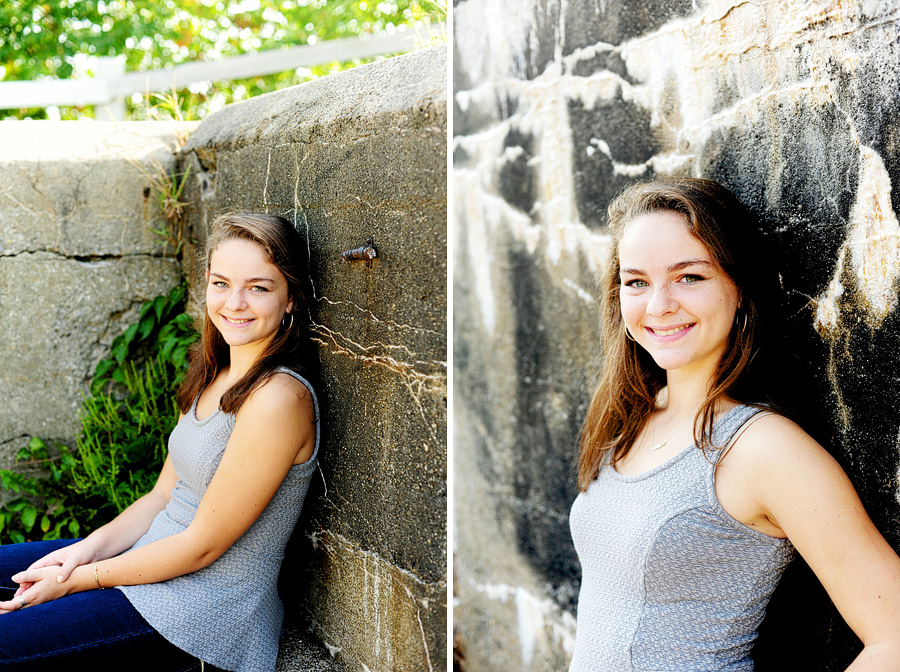 southern maine senior portrait session